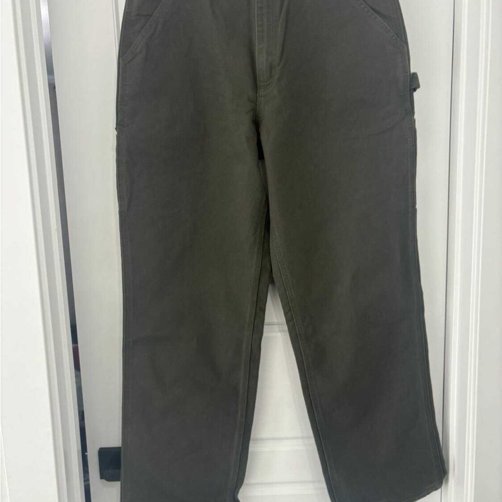 Carhartt Men's loose straight washed duck lined dungarees 36x32